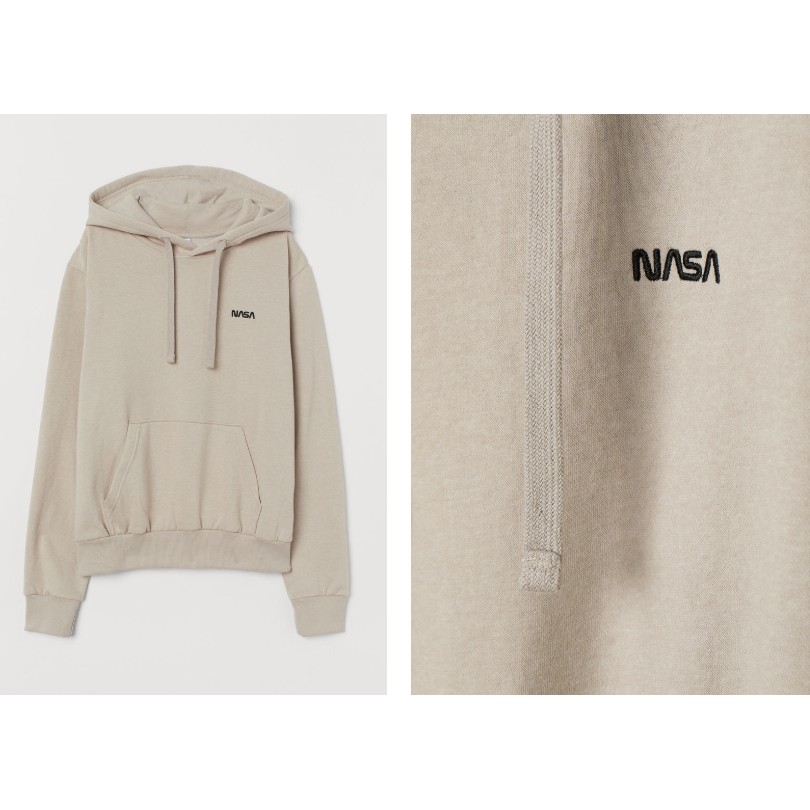 h&m cream hoodie