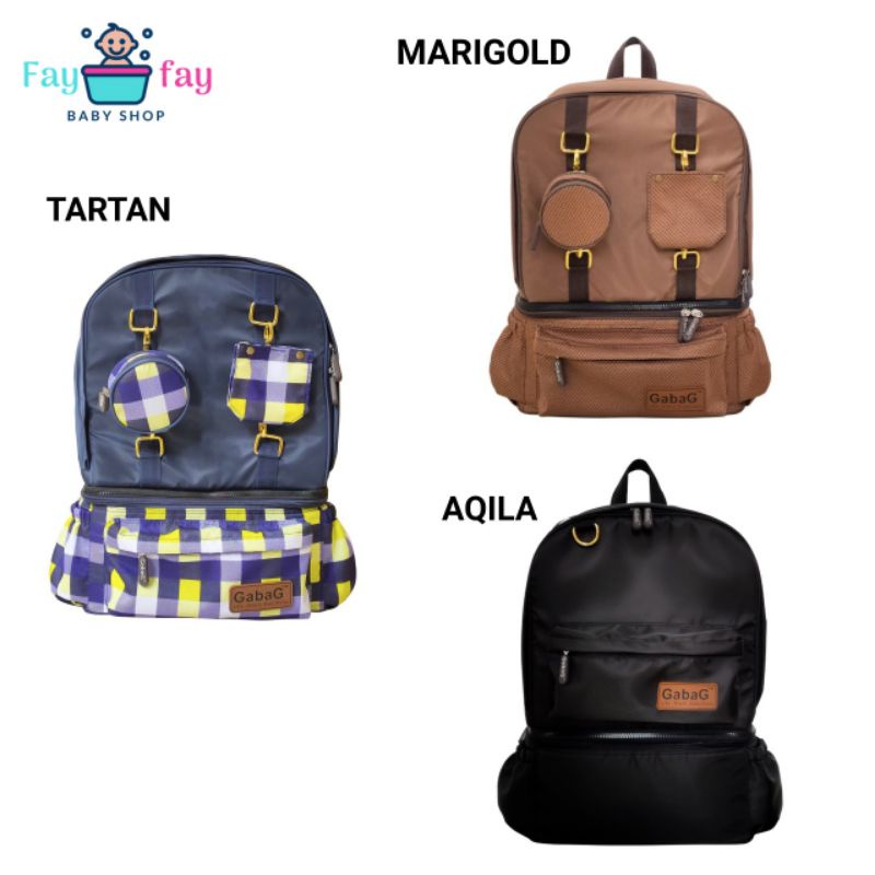 GabaG Cooler Bag AQILA/ Gabag TARTAN/ Gabag MARIGOLD/ Tas ASI Gabag Ransel Backpack Pendingin ASI