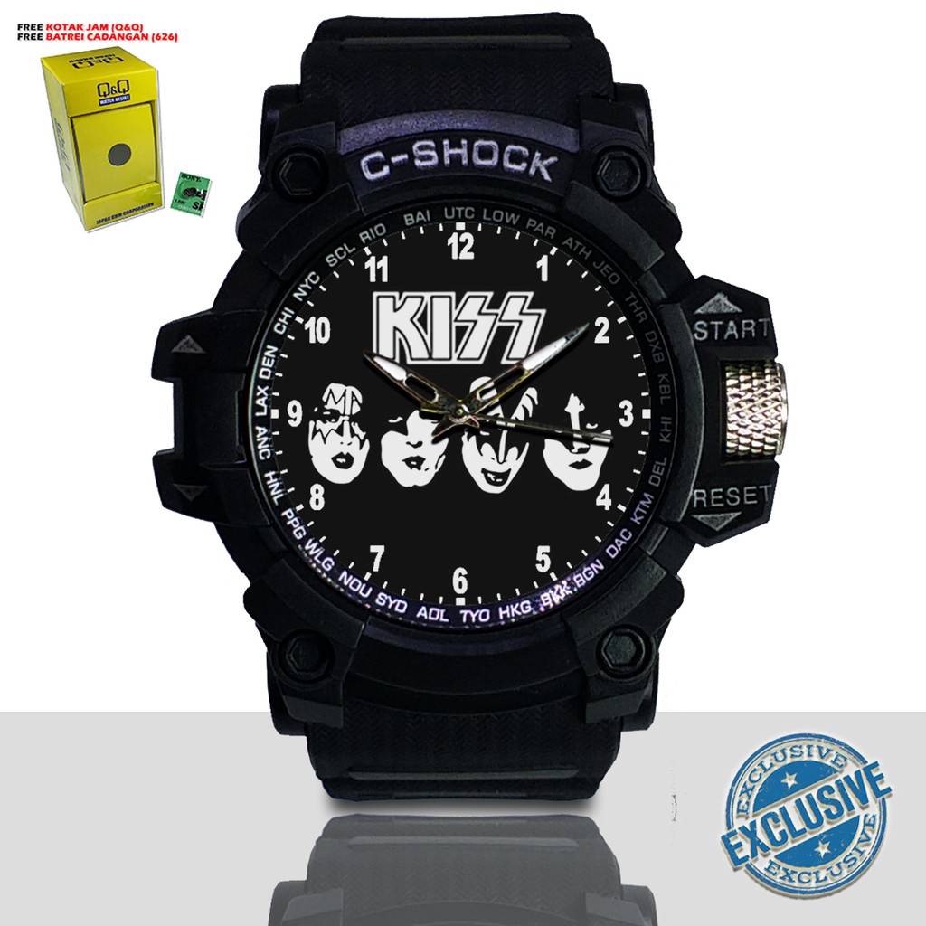 (EXCLUSIVE ) JAM TANGAN KISS WATER RESIST FREE BOX DAN BATREI - NO.2