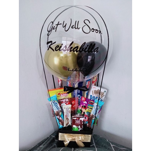 Hampers snack buket balon wisuda graduation ucapan engagement