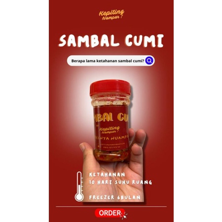 

Sambal Cumi nya Kepiting Nampar