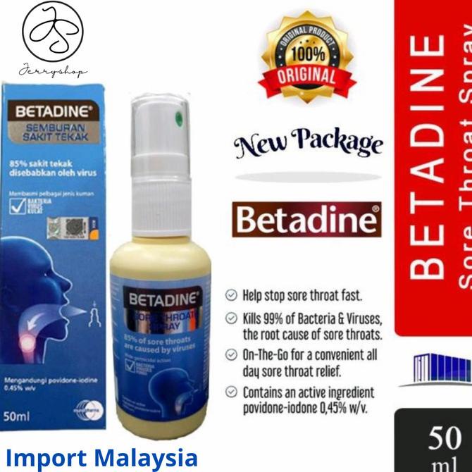 [[ Eferiusaya ]] BETADINE NASAL SPRAY/SORE THROAT MALAYSIA ORIGINAL - SORE THROAT