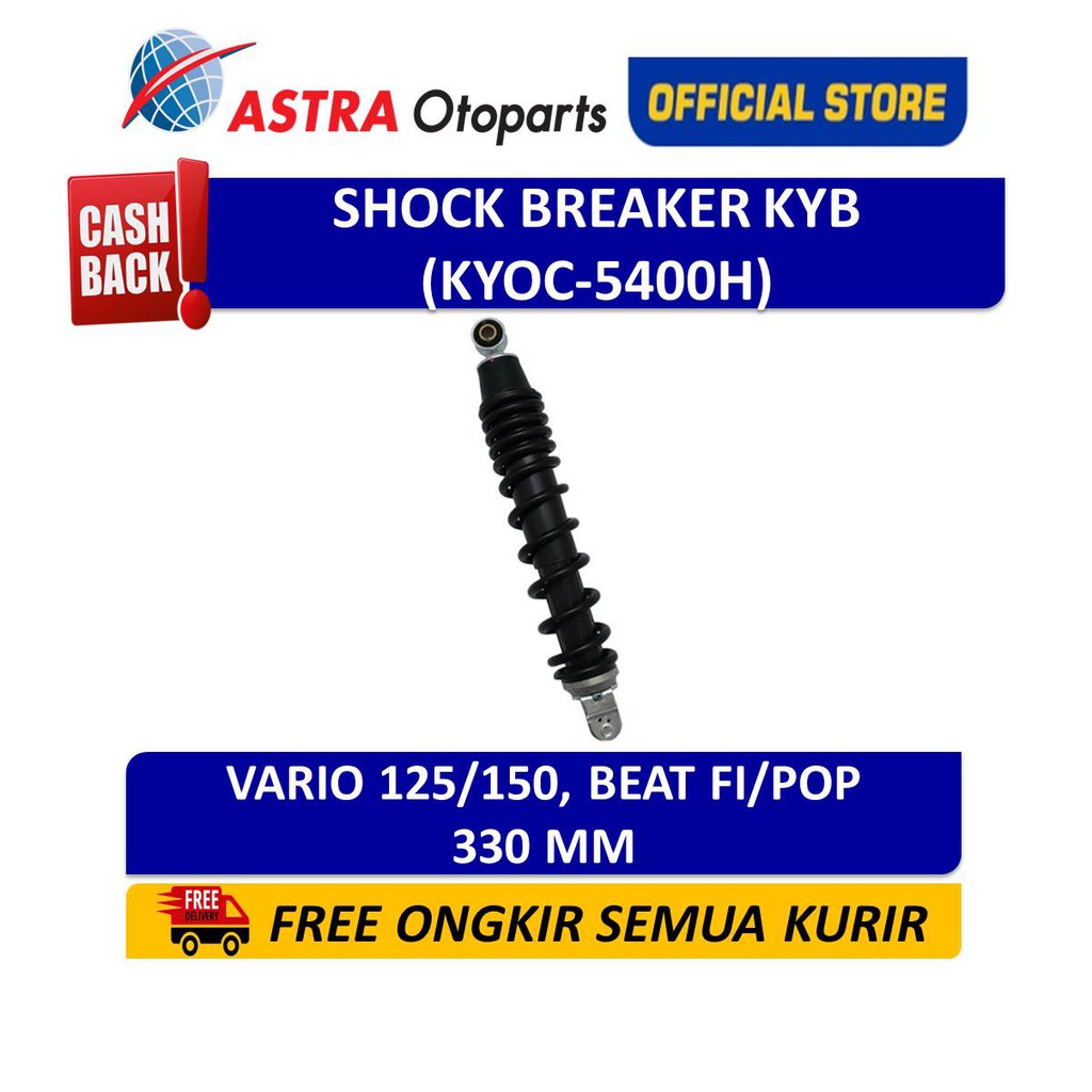 Shock Breaker Belakang KAYABA KYB OC Vario 125 Vario 150 Beat FI, dll (KYOC-5400H)