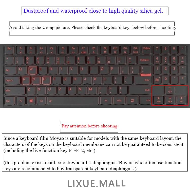 Lixue Cover Pelindung Keyboard Laptop Bahan Silikon Untuk Lenovo Legion Y520 Y530 Y540 Y7000 Y730 Y740 17 '' Y7000 8 I5 / I720