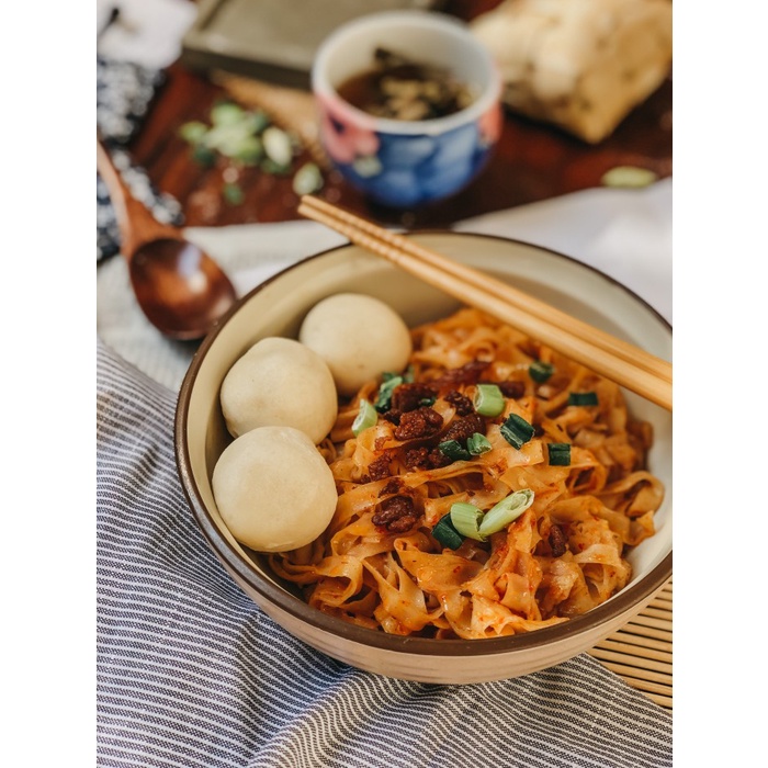 PASTA-ANEKA- FISHBALL NOODLE - TIPIS -ANEKA-PASTA.
