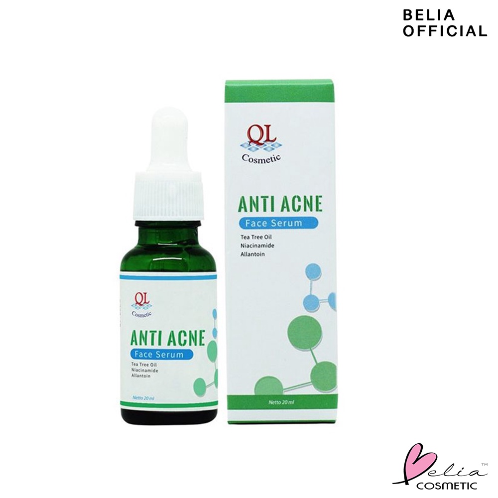 ❤ BELIA ❤ QL Face Serum Brightening | Anti Acne | Vitamin C | Serum Wajah (✔BPOM)