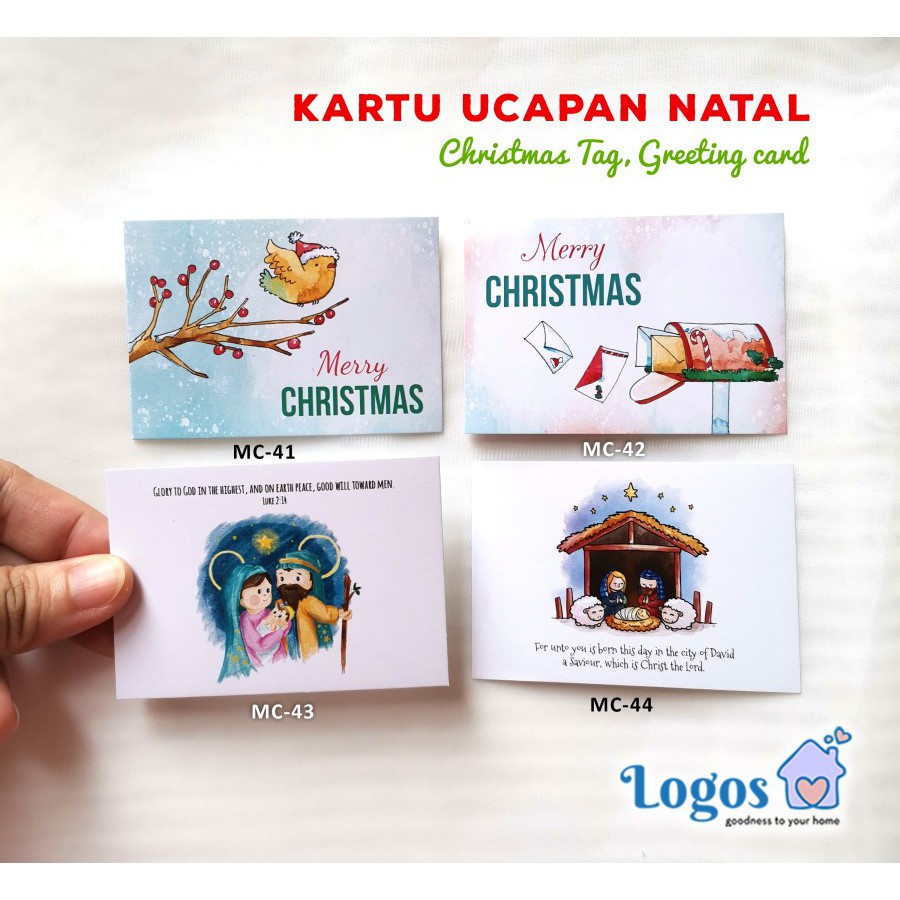 Kartu Natal Christmas Xmas Greeting cards ucapan kelahiran Yesus isa