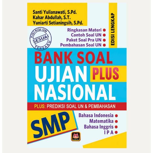 Bank Soal Ujian Nasional Plus Smp Plus Prediksi Soal Un Dan Pembahasan Pustaka Setia Shopee Indonesia