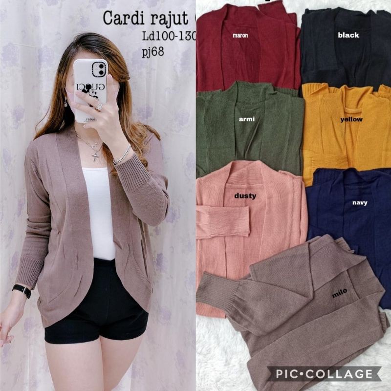 cardigan korean style rajut wanita polos tangan panjang  As39 A6C0 outher wanita kardigan korea gard