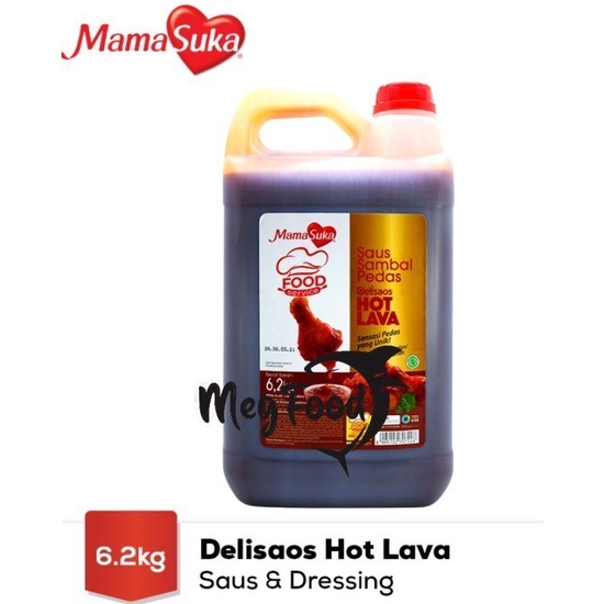 

MAMASUKA DELISAOS HOT LAVA SAUS SAMBAL PEDAS JERIGEN 6.2KG