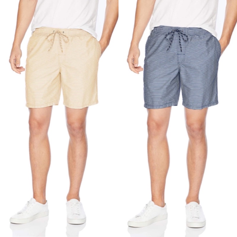 Celana Pendek Amazon Original Essentials Stripe Series 8" Drawstring Walk Shorts AMZ-SHO-06