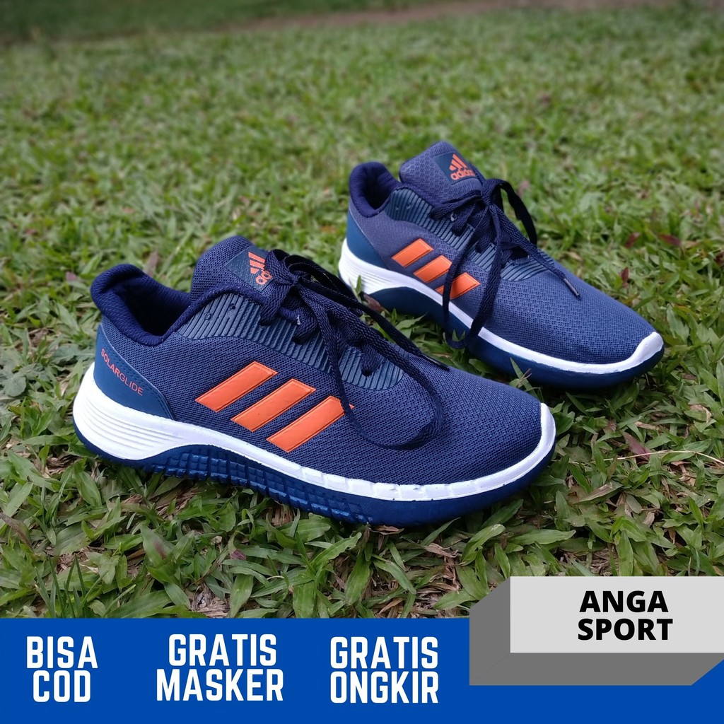 SEPATU CASUAL ADIDAS SOLARGLIDE ABU RUNNING PRIA SEPATU OLAHRAGA COWOK MADE IN VIETNAM PREMIUM