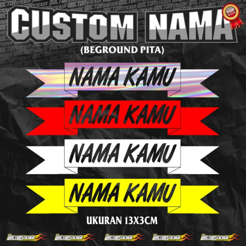 

Sticker cutting Custom nama model terbaru Keren