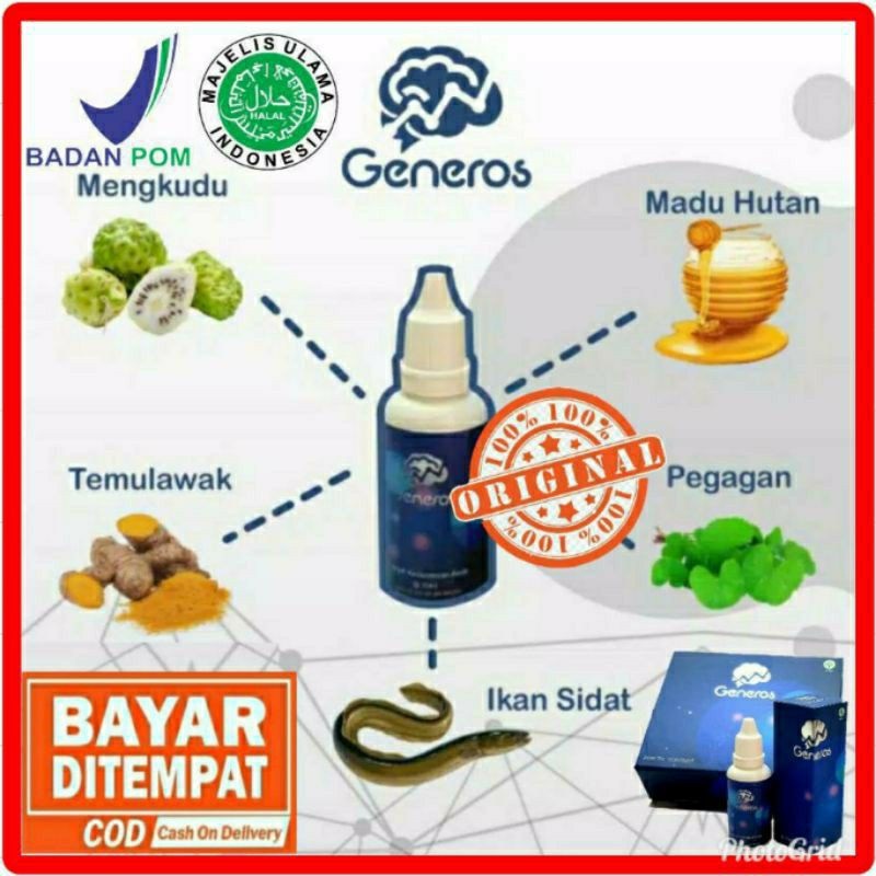 GENEROS Speech Delay Vitamin Otak Kecerdasan Anak - Terlambat Lancar Bicara BPOM RESMI