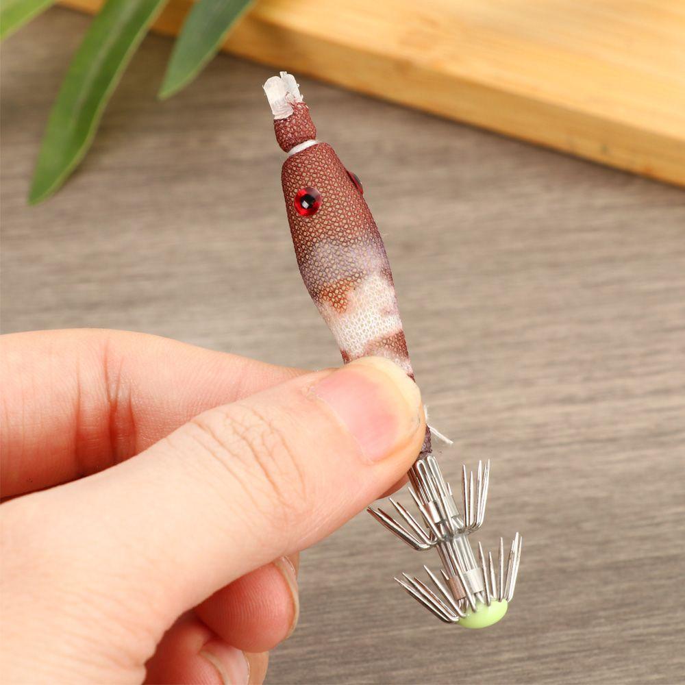 Chookyy 5Pcs /Pack Squid Hooks Hot Sale Angling Perlengkapan Micro Mengambang Soft Lure Jig