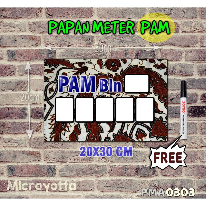 

Microyotta Papan Meter Listrik PLN PAM motif Unik - Batik 03