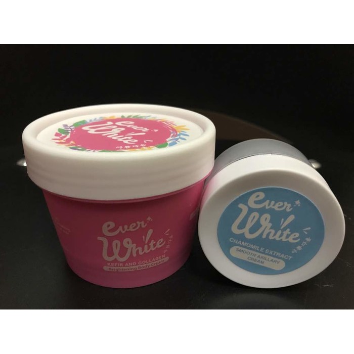 PERAWATAN TUBUH MEMUTIHKAN MENGHALUSKAN LENGKAP /  EVERWHITE PAKET DUO - EVERWHITE PINK ( BADAN ) +