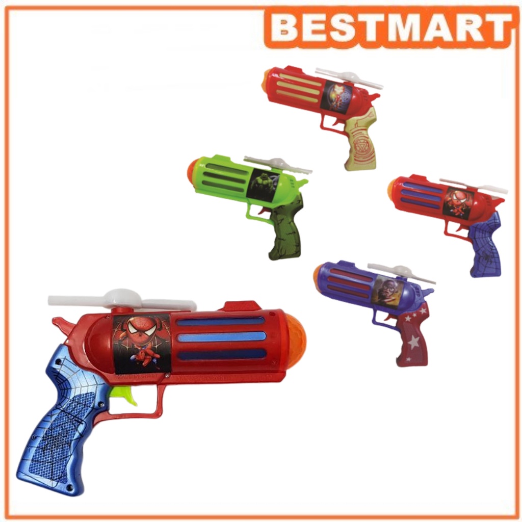 Mainan pistol baling-baling kipas ada suara dan lampu