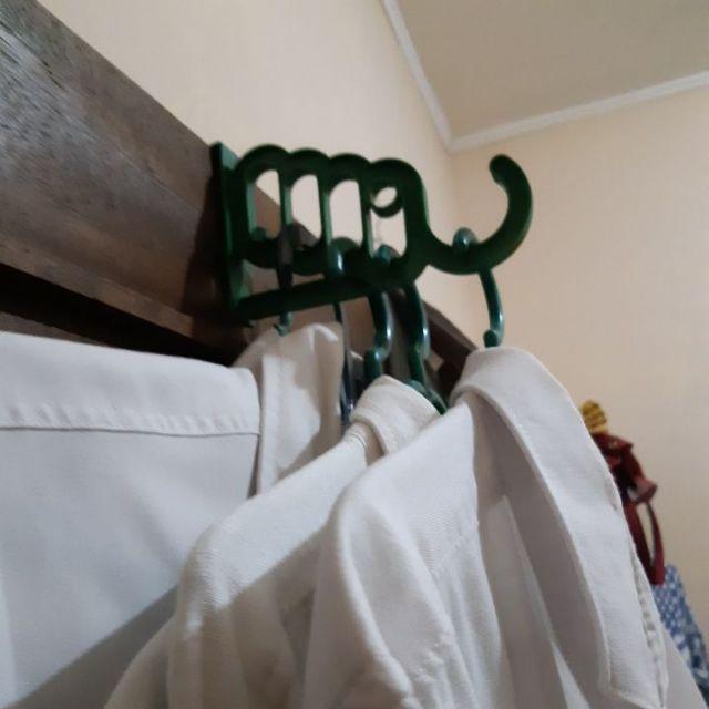 Gantungan Pengait Hanger Pintu 5 Slot Lubang Tanpa Paku