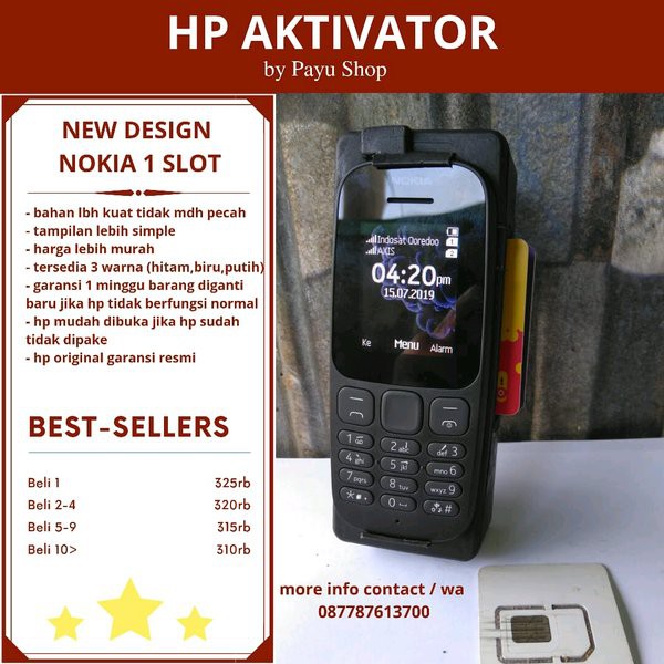 Order Langsung Hp Aktivator kartu perdana Terlaris