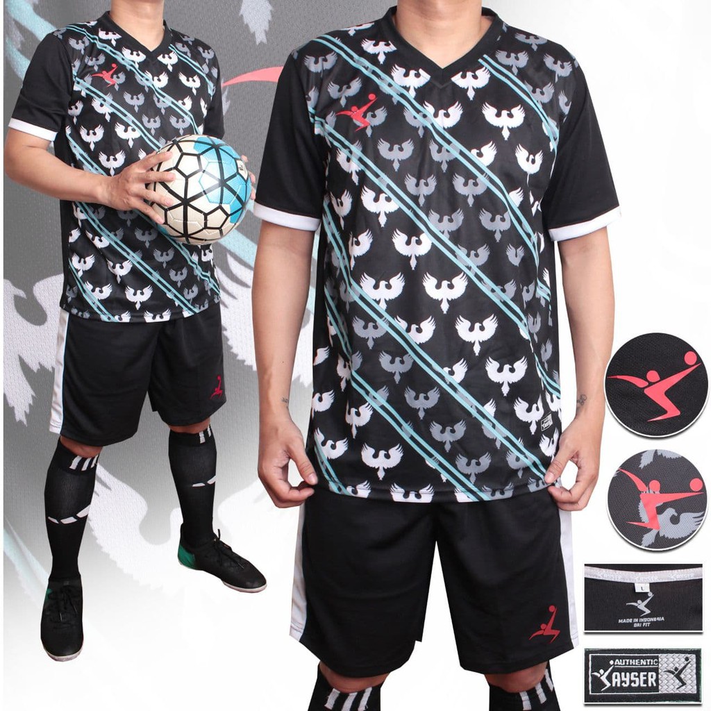 Promo ICON GARUDA baju kaos stelan setelan jersey futsal sepak bola kayser /Kuliah /lebaran