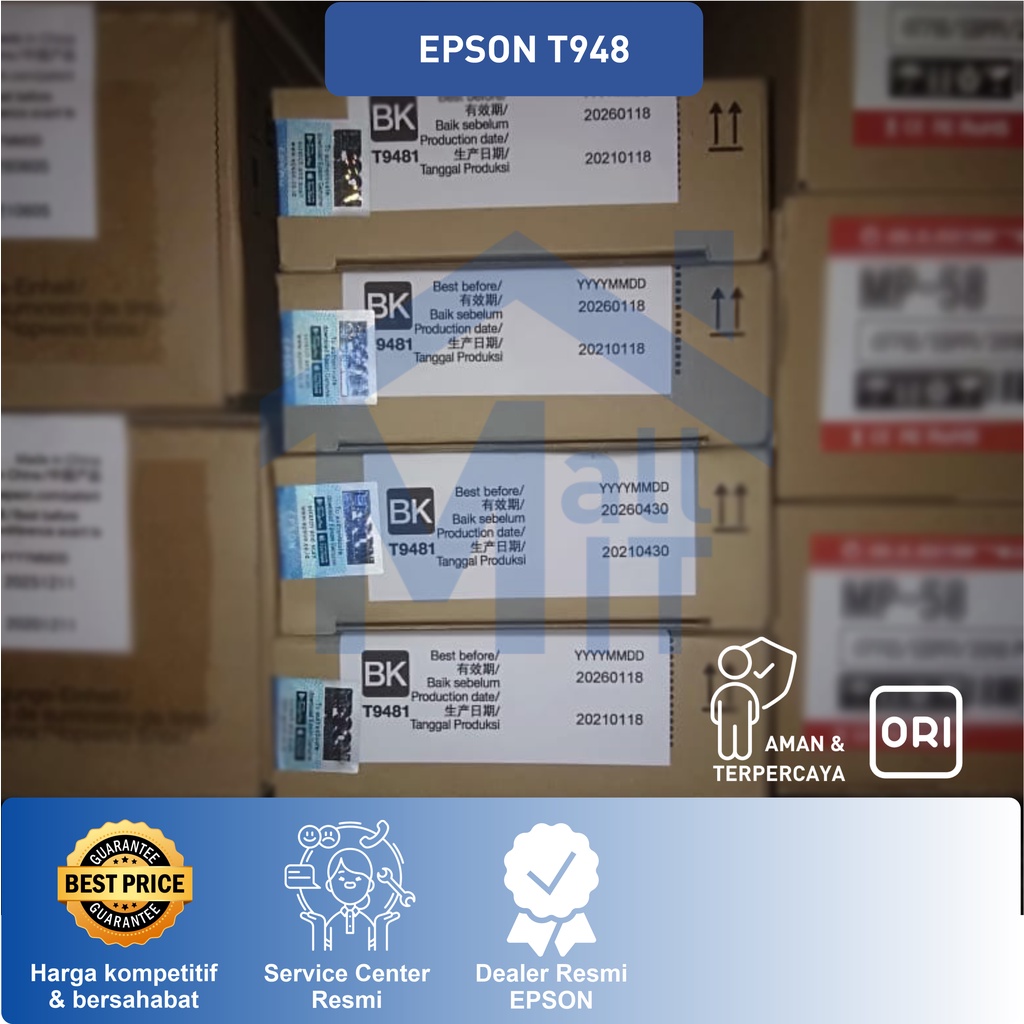 TINTA CATRIDGE EPSON T948 T-948 T 948 COLOUR CT13T948 ORIGINAL ASLI WF-C5790 WFC5790 WF C5790