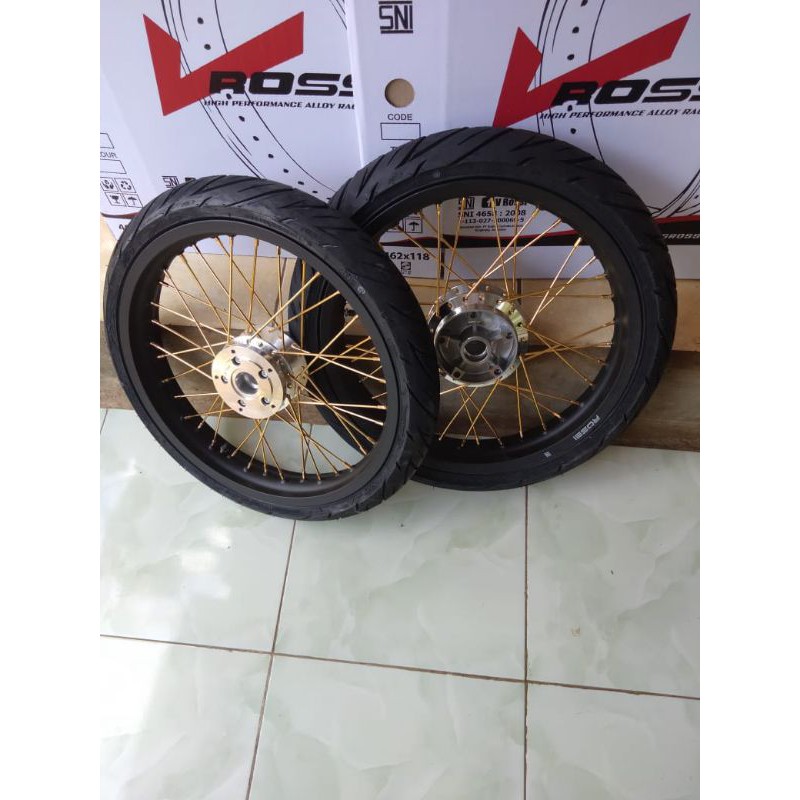 velg pelek paketan vixion old or new tapak lebar 17x250/215 plus ban