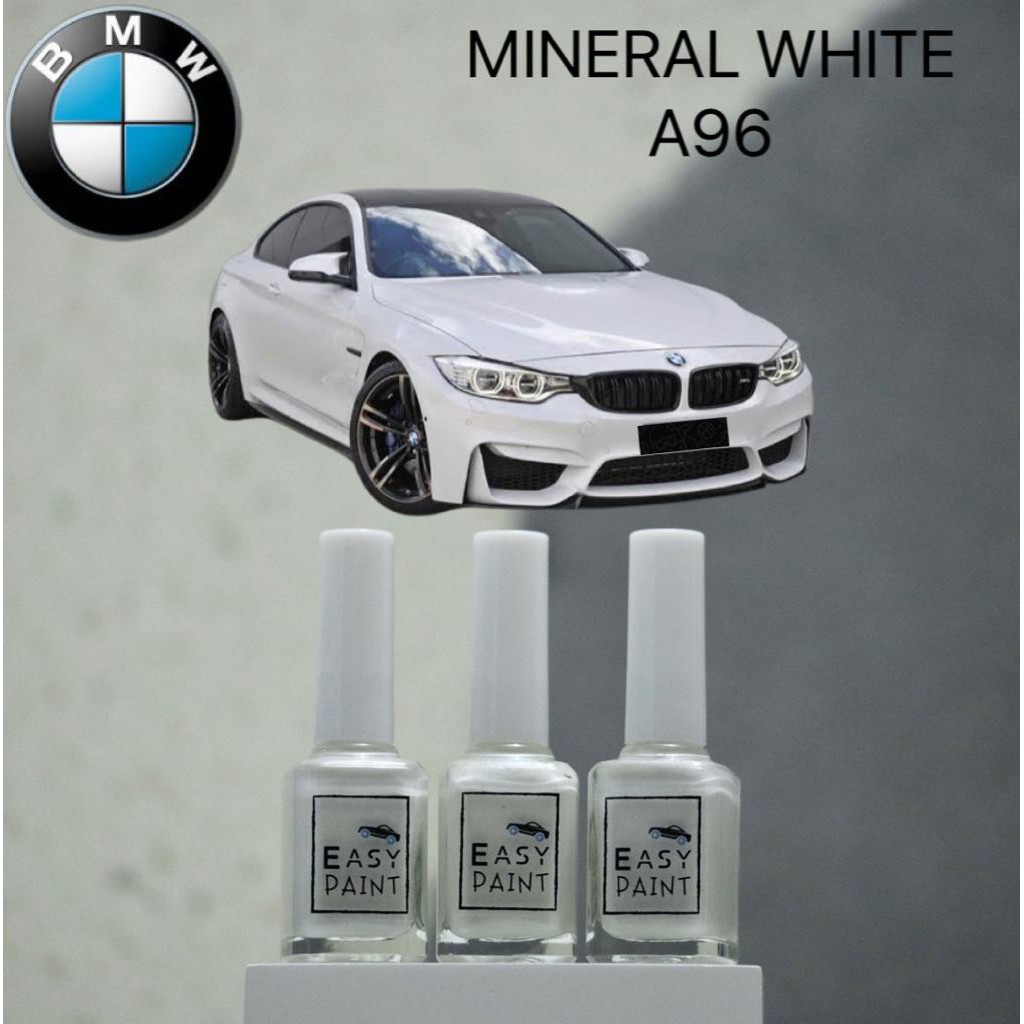 Cat Oles Mineral White Mineralweiss Metallic A96 BMW Putih Mutiara Metalik Penghilang Baret