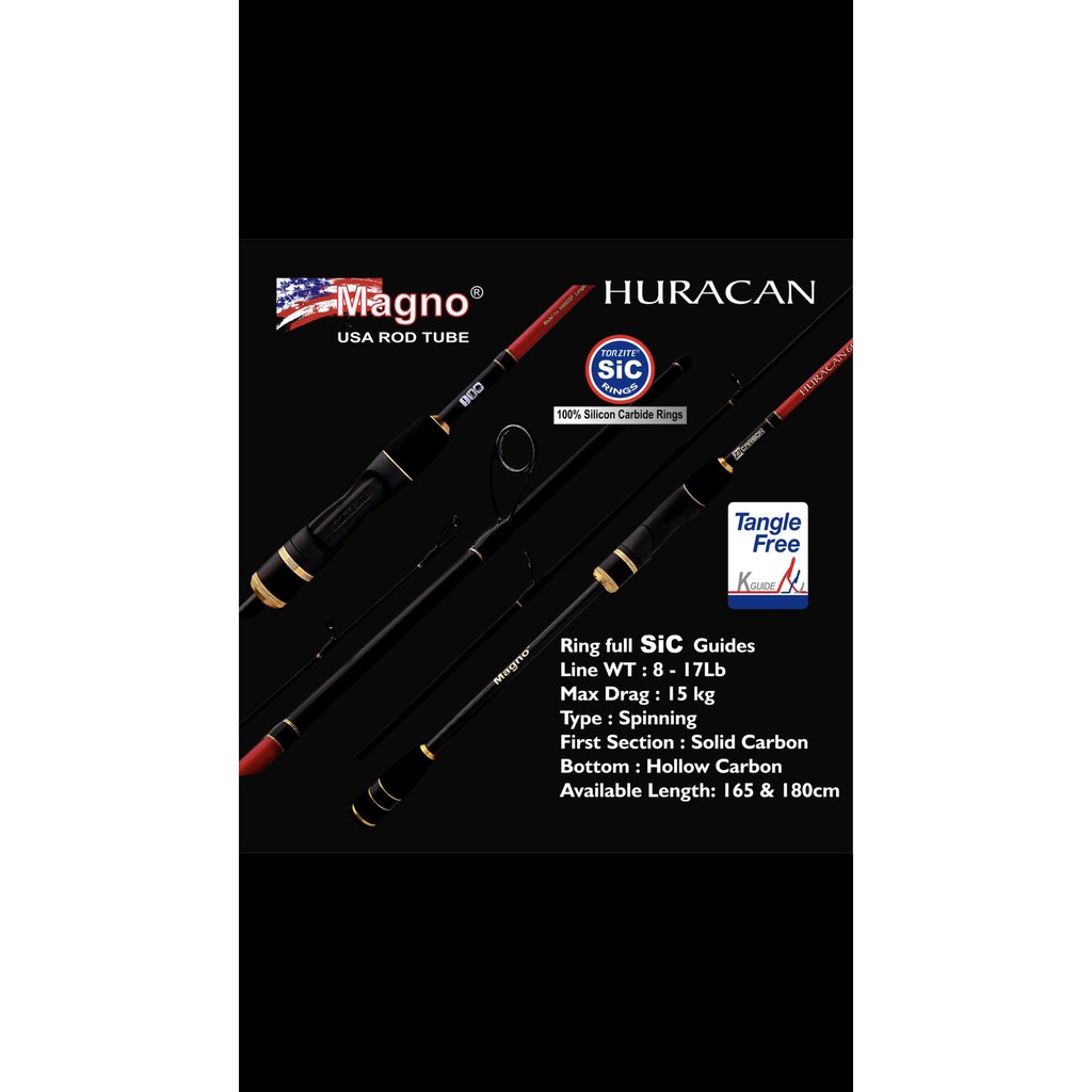 Kartinifishing JORAN MAGNO NAVIGATOR DAN HURRACAN SOLID CARBON RING SIC K-SERIES