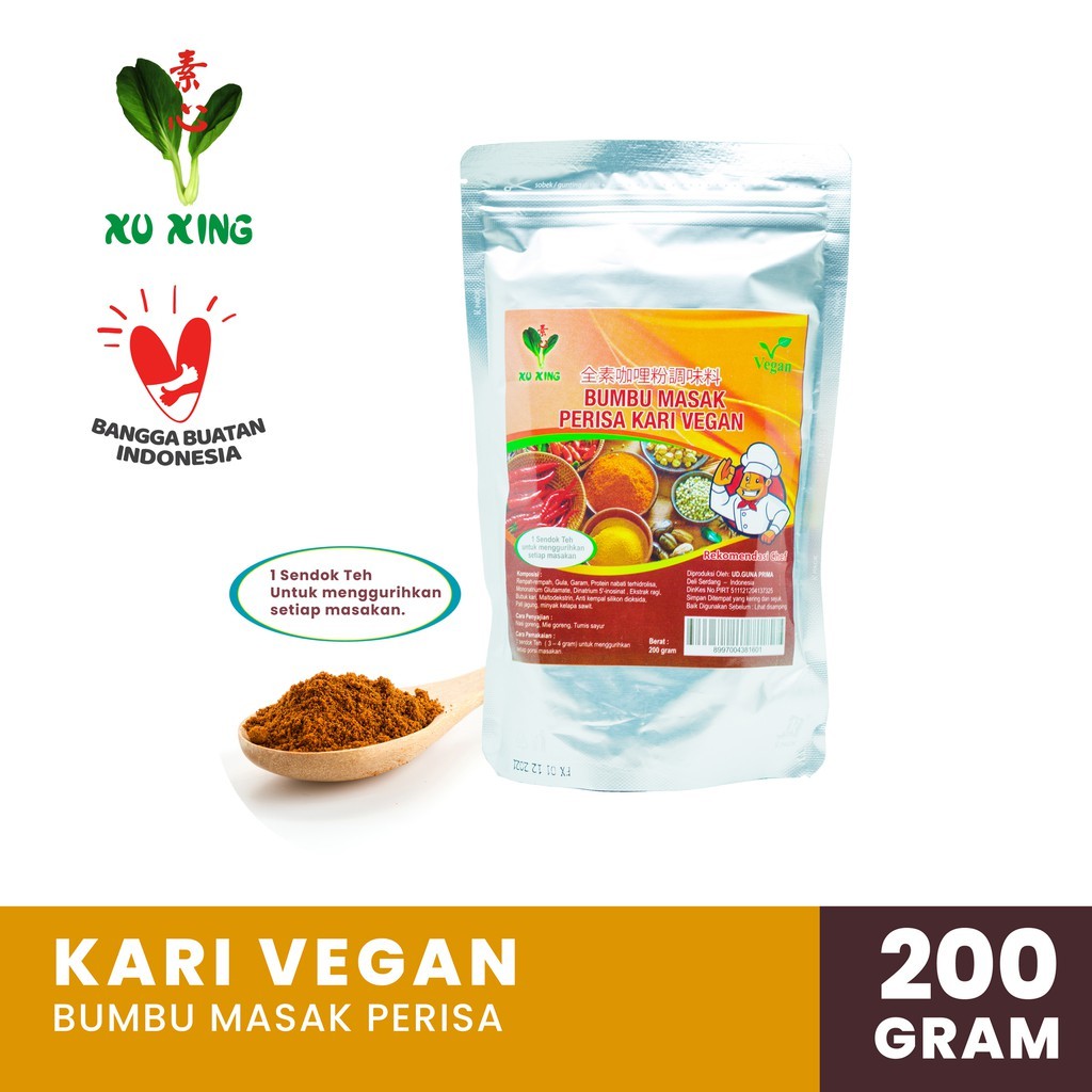

Bumbu Masak Perisa Kari Vegan [200 Gram]