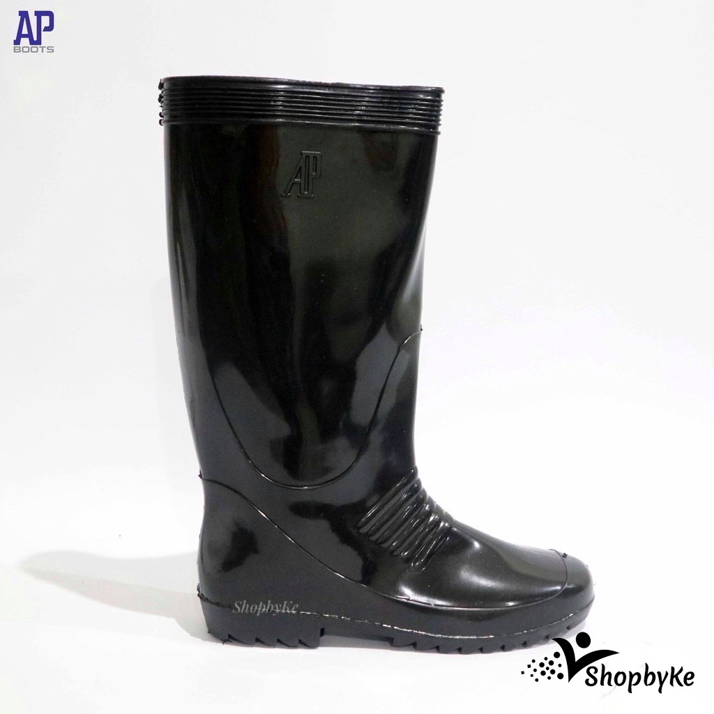 Sepatu Boots Karet merk AP 2 BLACK Size 37-42