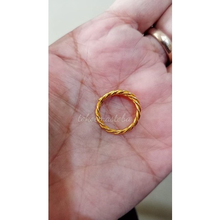 acc cincin lilit putar emas LM 24 karat 99.9% 3.5gram