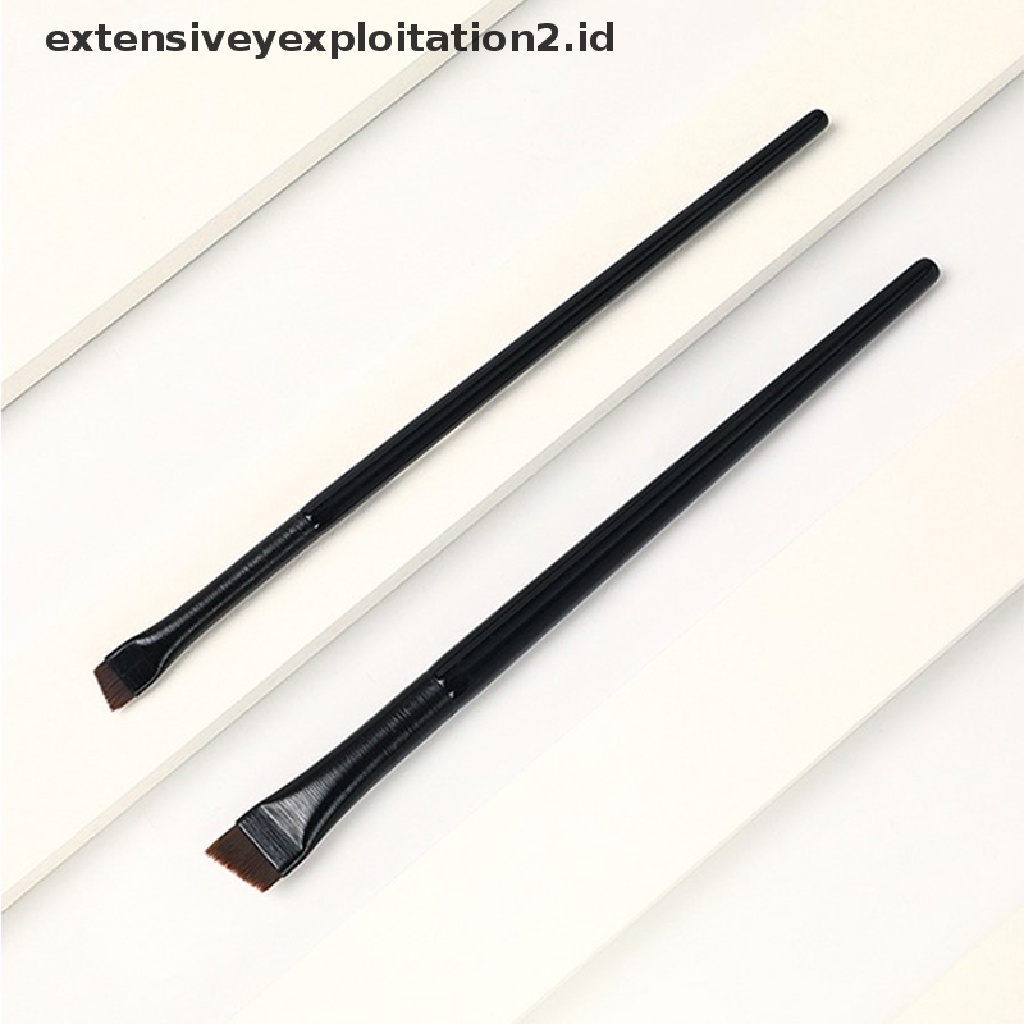 (Model Hotter1) Sikat Eyeliner Alis Rambut Sintetis Ultra-Tipis Makeup Kosmetik