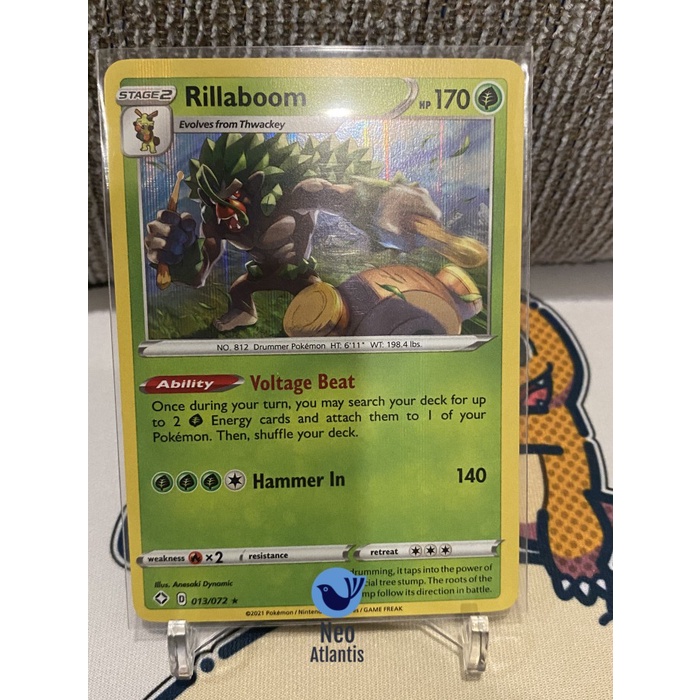 Pokemon TCG English Rillaboom - 13/72 - Holo Rare Shining Fates