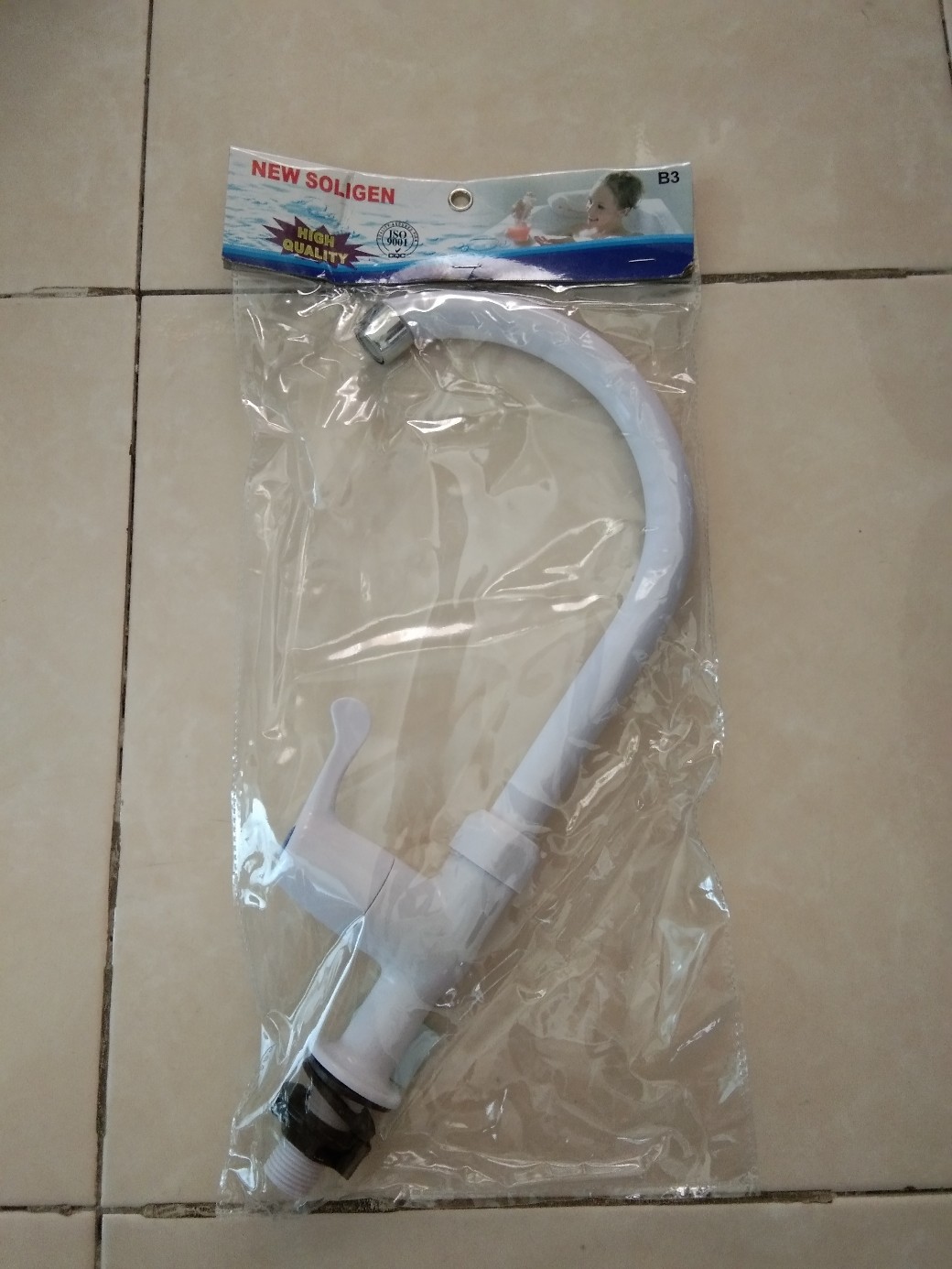 Kran Angsa Plastik Pvc New Soligen B3 Engkol (pipa Bawah)