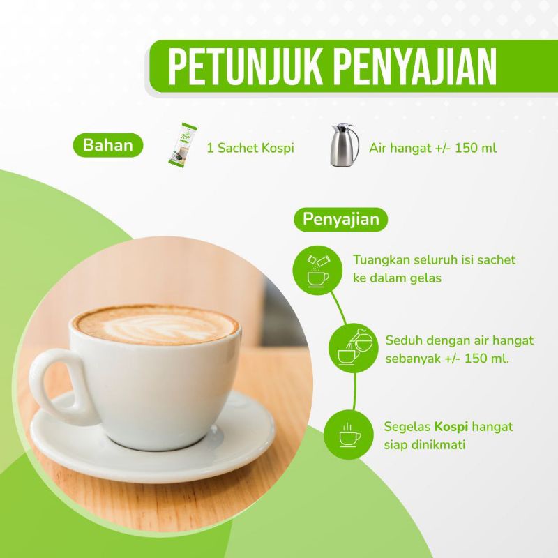

KOSPI Kopi Spirulina minuman kesehatan