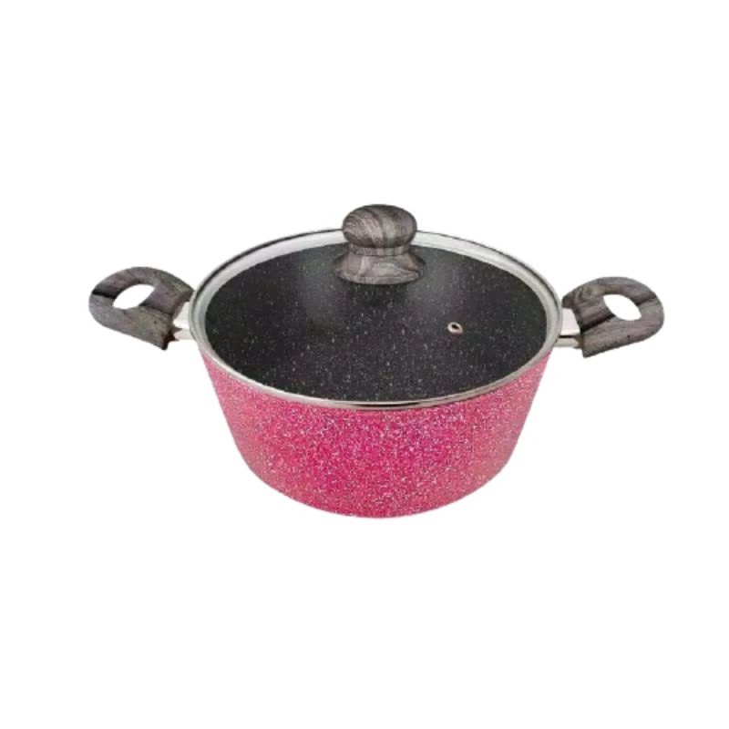 Bolde Super Pan / Penggorengan Casserole 24cm Anti Lengket Granite Coating + Tutup Kaca