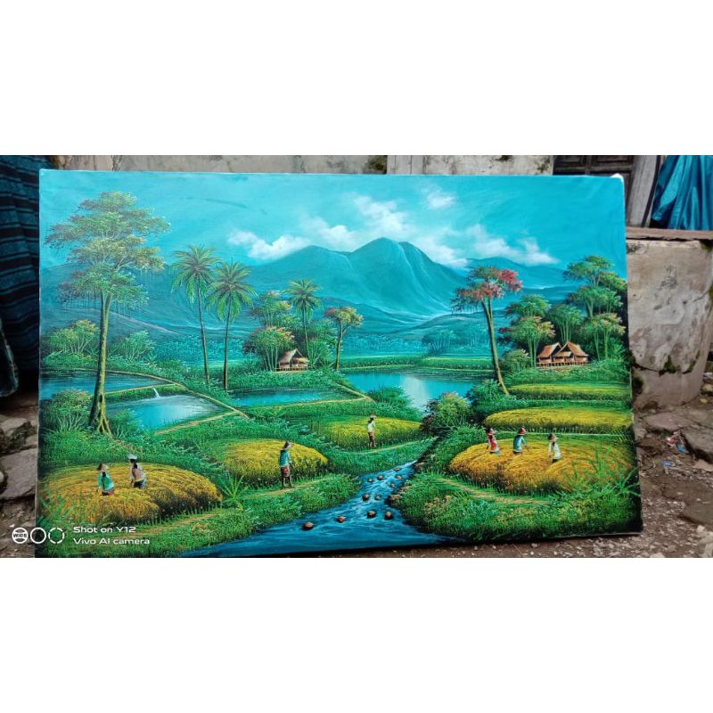 hiasan dinding lukisan pemandangan