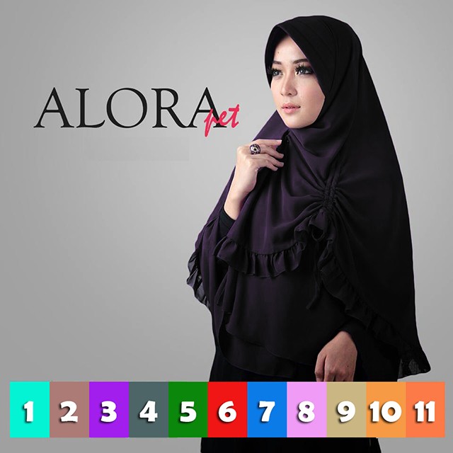 Jilbab Khimar Alora Pet Hijab Premium