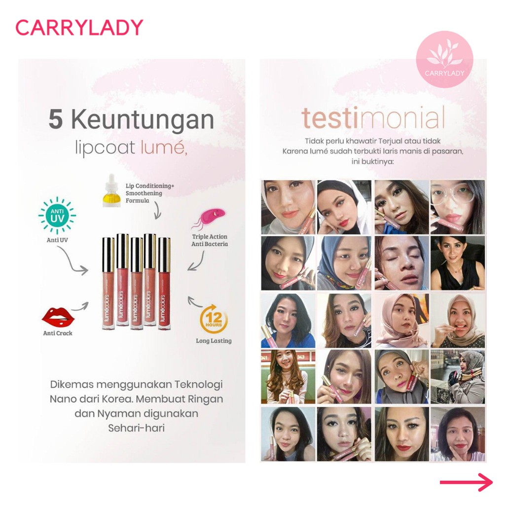 ORIGINAL LIPSTICK LUMECOLORS | LIPCOAT | LIPMATTE | Beauty Lipstick | Kecantikan | Make Up | Velvet