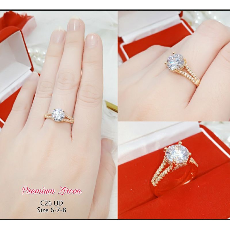 Cincin Xuping Premium Zircon C22-26 UD