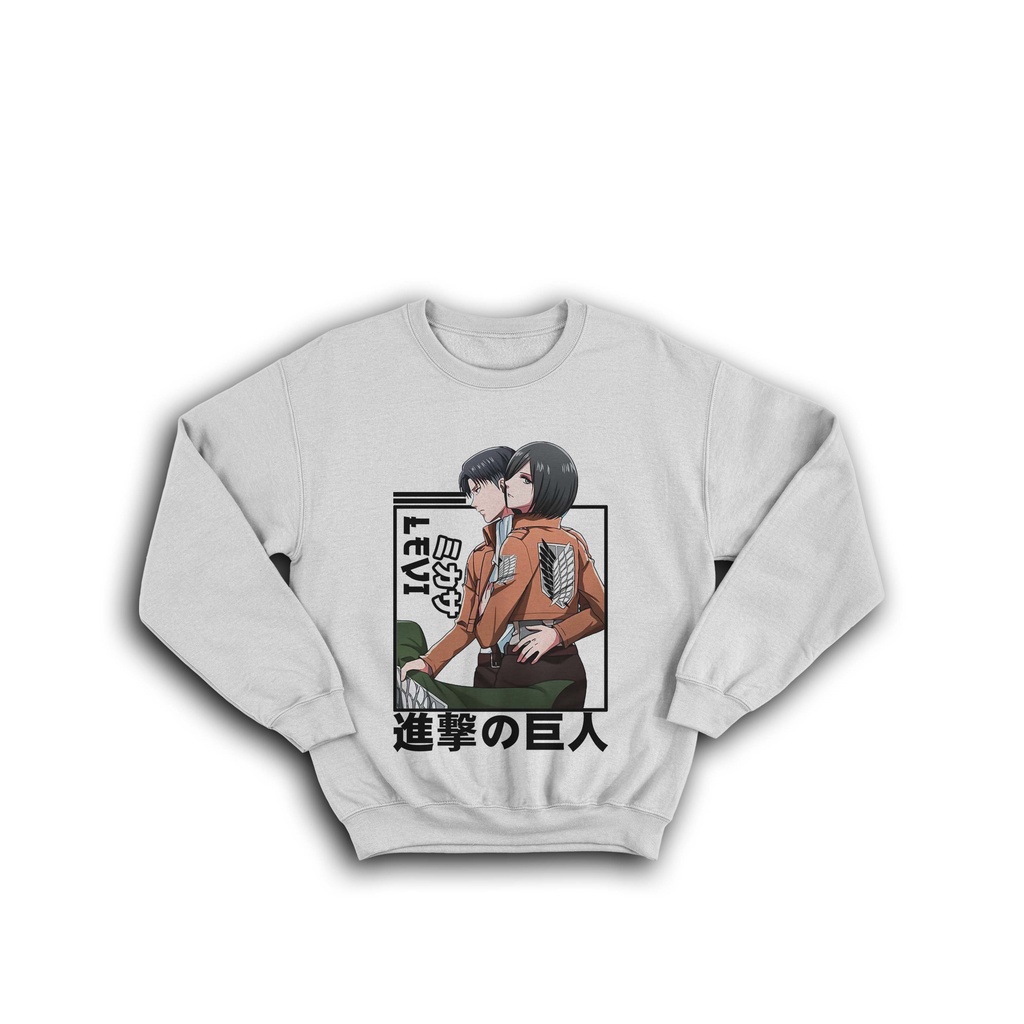 NEW SWEATER ANIME SHINGEKI NO KYOJIN LEVI MIKASA ACKERMAN