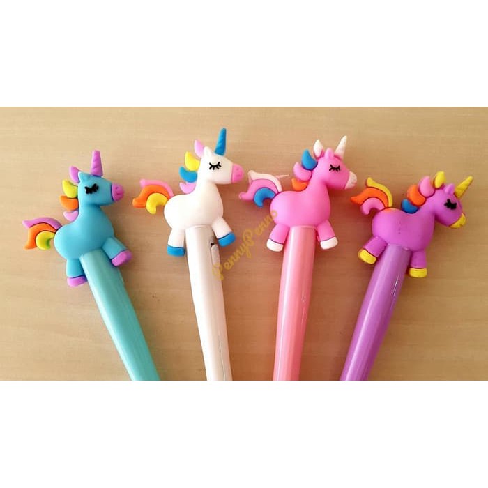 

OPEN SALE PULPEN GEL MODEL UNICORN/ KUDA PONY LAMPU BISA NYALA UNIK DAN LUCU