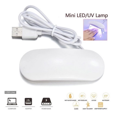 Lampu LED UV Mini Untuk Mengeringkan Kutek Gel/Kutek Gel/Lampu UV/Alat Pengering Kutek/Lampu Kutek