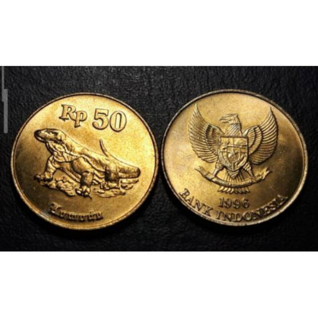 Uang koin Rp 50 1991 komodo