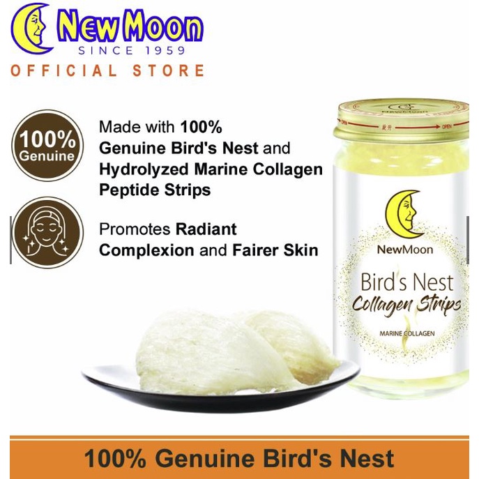

New Moon Bird's Nest with Collagen Strips 150g x 6 bottles