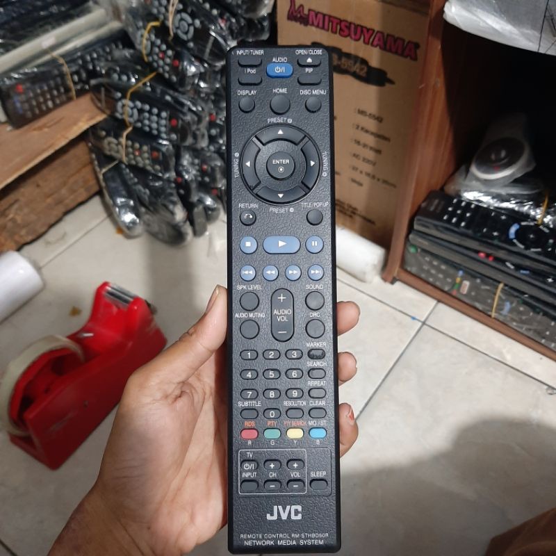 REMOTE REMOT JVC MEDIA SYSTEM RM-STHBD50R ORIGINAL ASLI