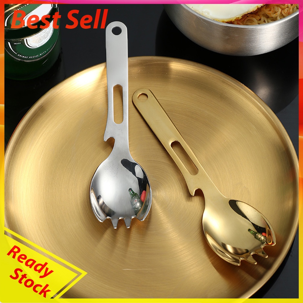 3 in 1 304 Stainless Steel Fork Spoon Cutlery Multifunctional Can Opener