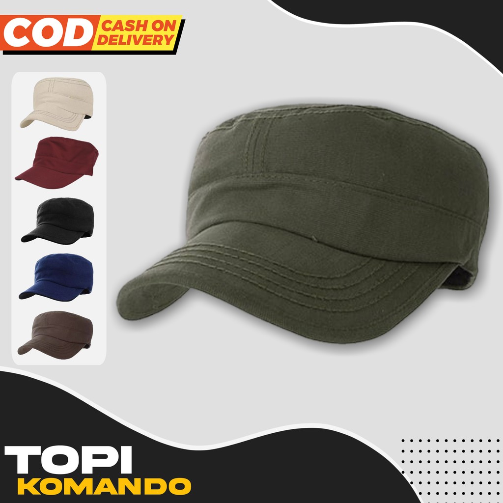 TOPI KOMANDO PRIA TOPI PRIA TOPI MILITER TOPI ORIGINAL