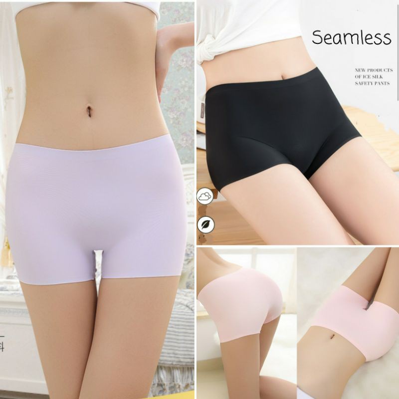 SEXYLADIES Celana dalam wanita seamless short pendek wanita boxer seamless wanita celana short legging pendek/Short Strit polos legging pendek pakaian dalam wanita celana dalaman